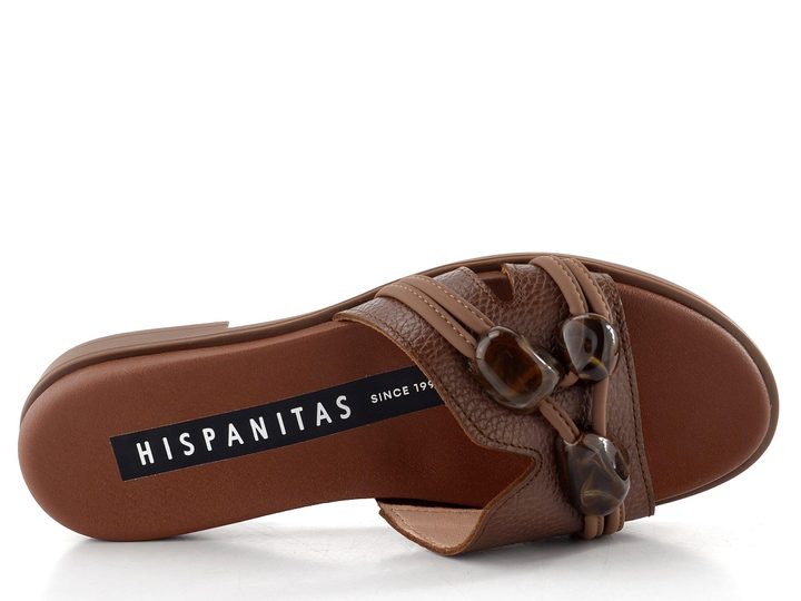 Hispanitas pantofle s ozdobnými kameny Bali Avellana HV264683