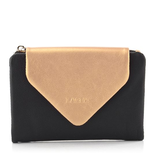 Lagen dámská peněženka střední černo-zlatá BLC/4750/220