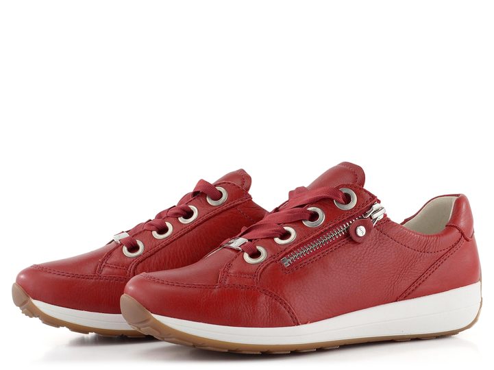 Ara dámské sneakers polobotky červené Osaka 12-34587-10