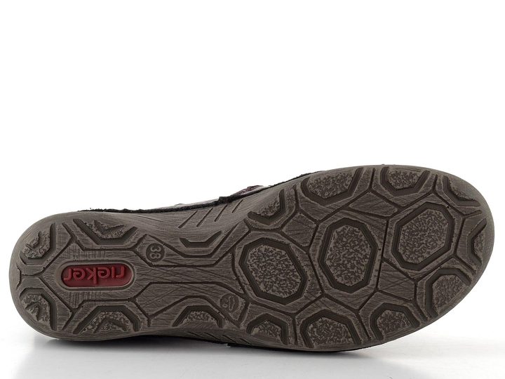 Rieker zipový kotník brombeere 52584-30