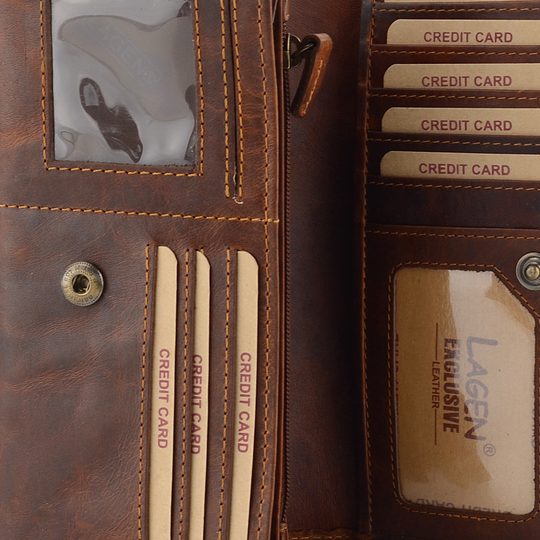 Lagen dámská peněženka stínovaná hnědá V-102/M