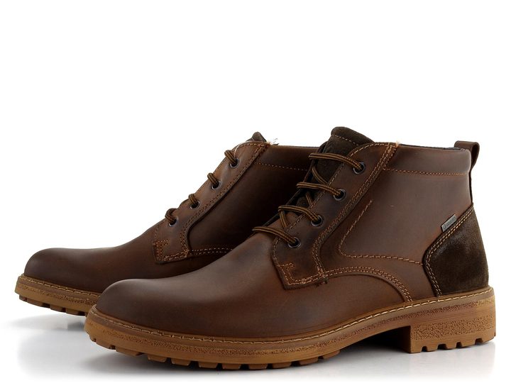 Ara pánský kožený kotník hnědý Frederik Marrone/Caffee 11-24711-44