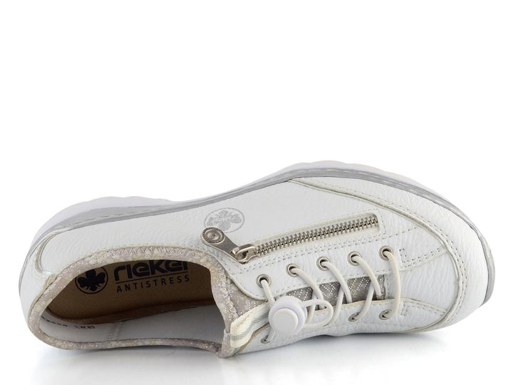 Rieker biele nazúvacie poltopánky L32P2-80