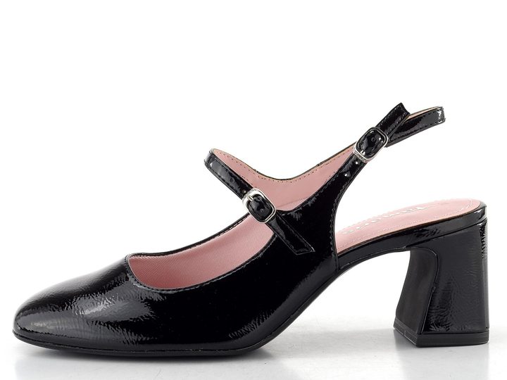 Tamaris lodičky s nártovým páskem a volnou patou černé 1-29601-46