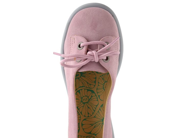 Fly London semišové baleríny pale pink P145414002