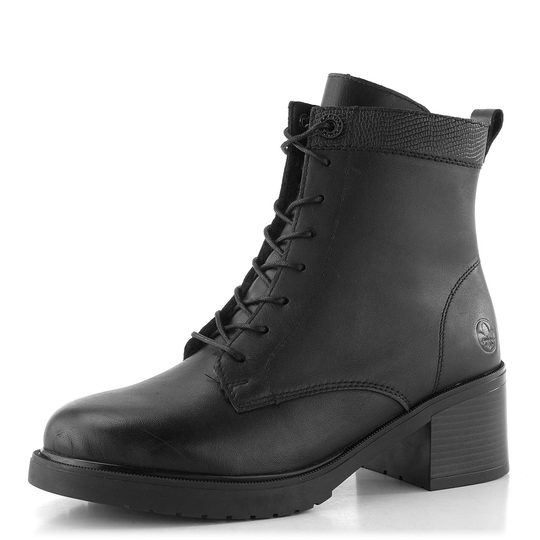 Rieker šněrovací kotník na podpatku černý Y5201-00