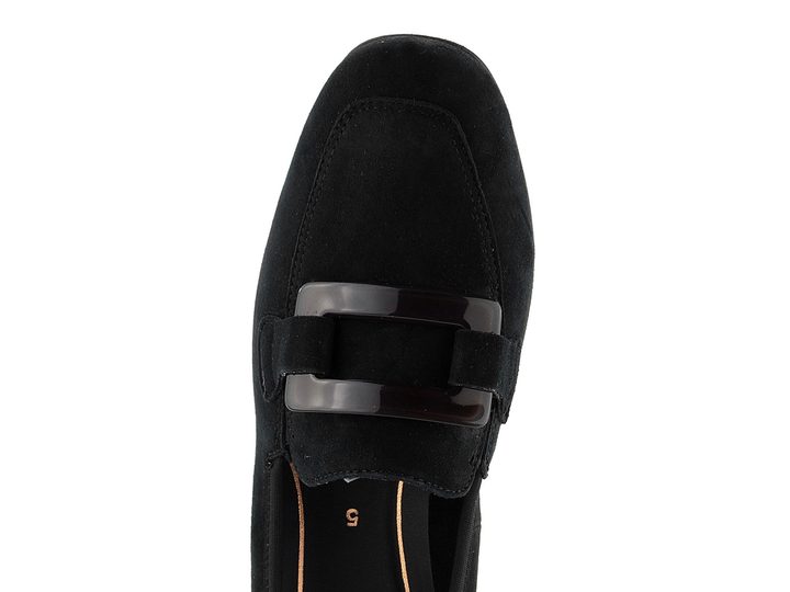 Ara širšie semišové lodičky čierne Graz 12-20416-01