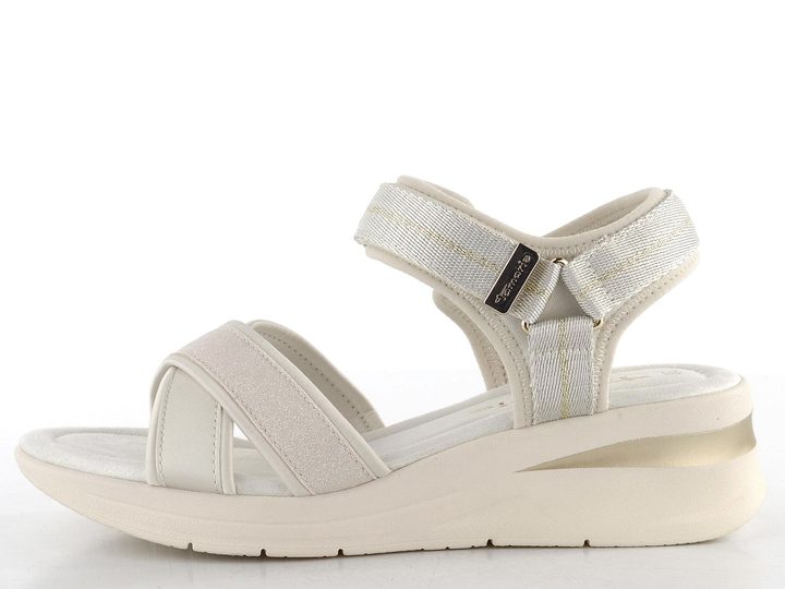 Tamaris sandály na klínku Ivory 1-28262-44