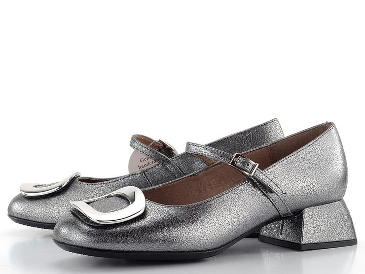 Wonders lodičky se širokým podpatkem a nártovým páskem Plomo D-1211