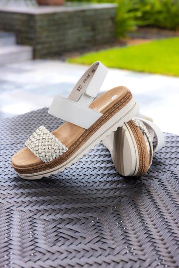 Remonte sandále na platforme Weiss/Gold D0Q56-80