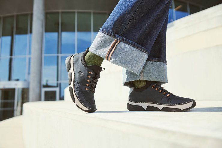 Rieker prozouvací polobotky modrý 45963-14