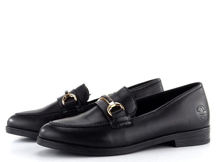 Rieker čierne mokasíny 46262-01