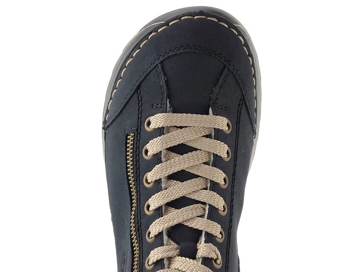 Rieker šnurovacia členková obuv s nápletom tmavo modrá 51523-14
