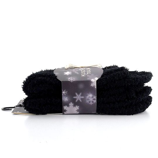 Ponožky žinylkové černé 2 páry