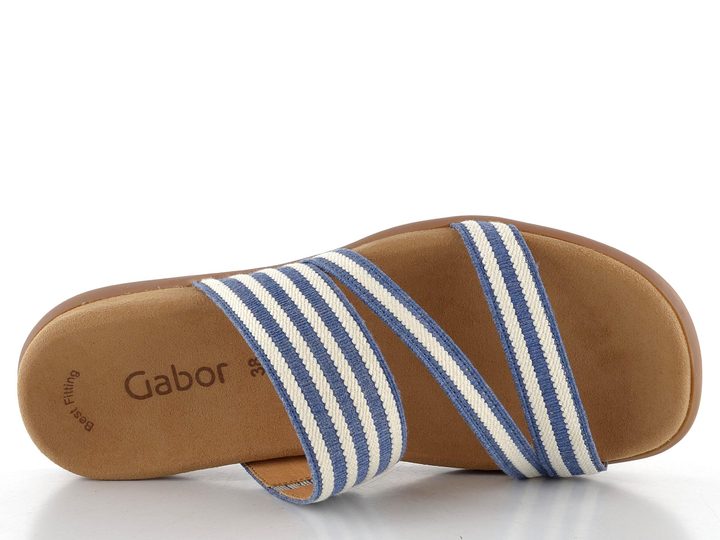 Gabor fuzbetové pantofle Jeans/Panna 63.702.88