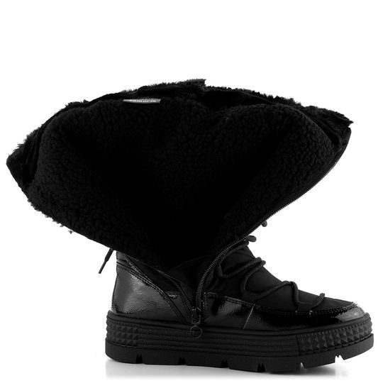 Tamaris kozačky/sněhule Black 1-26657-41