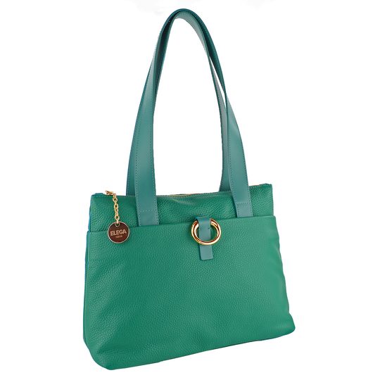 Elega kabelka-shopper dezénovaná Alisa  avocado 69417