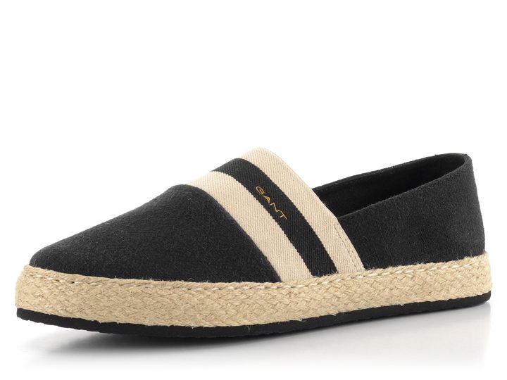 Gant plátěné espadrilky černé Raffiaville 22569580