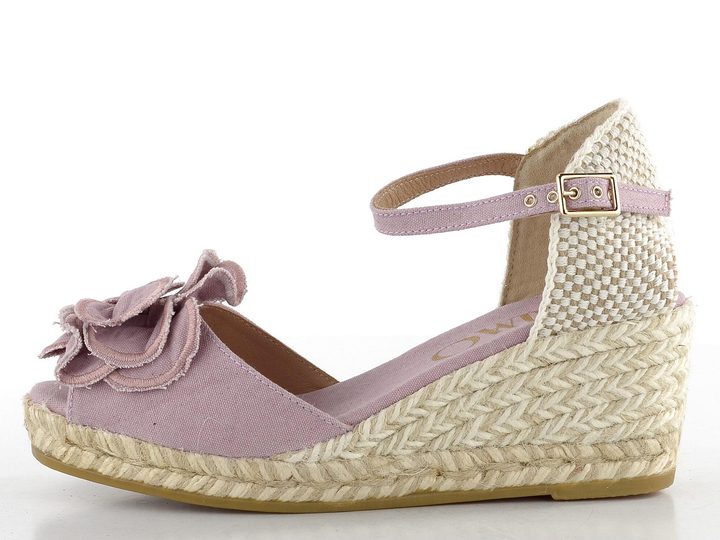 Gaimo sandály na klínu Yalena pique summ rosapalo