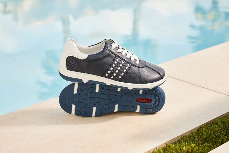 Rieker dámske tenisky Pazifik/Silver/Weiss 42408-14