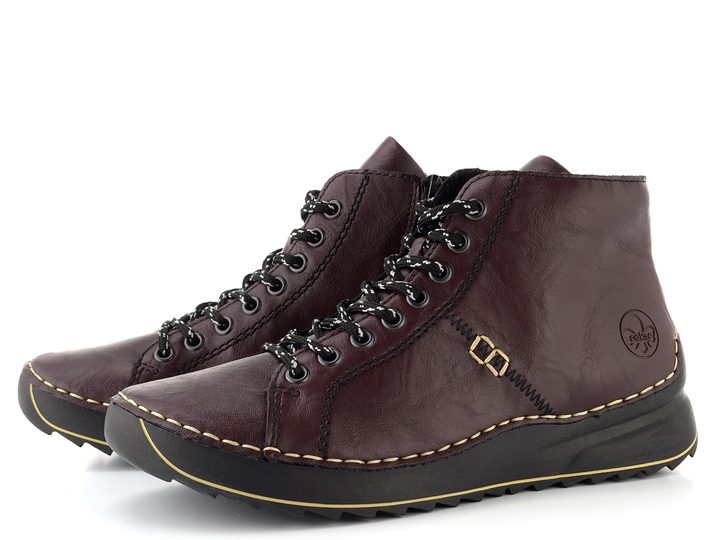 Rieker šněrovací kotník brombeer 71510-30