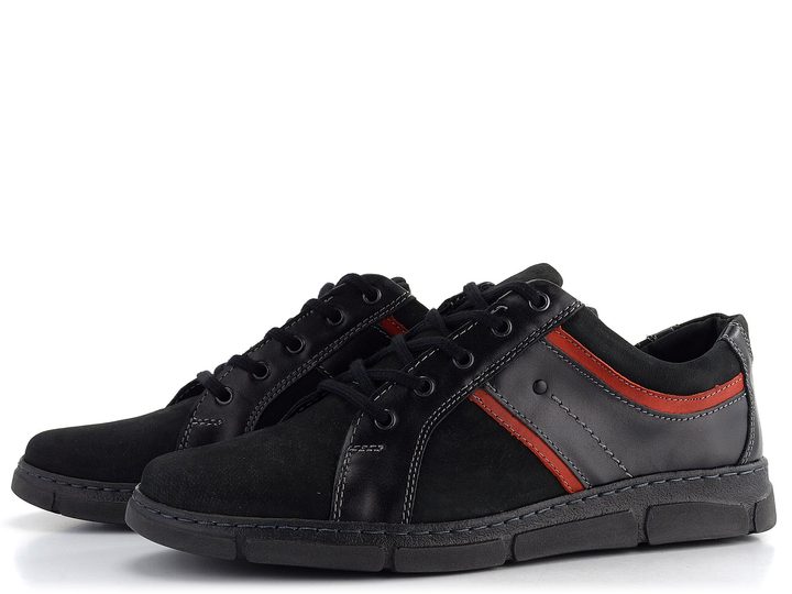 Klondike pánské polobotky černé 948 Black/Red