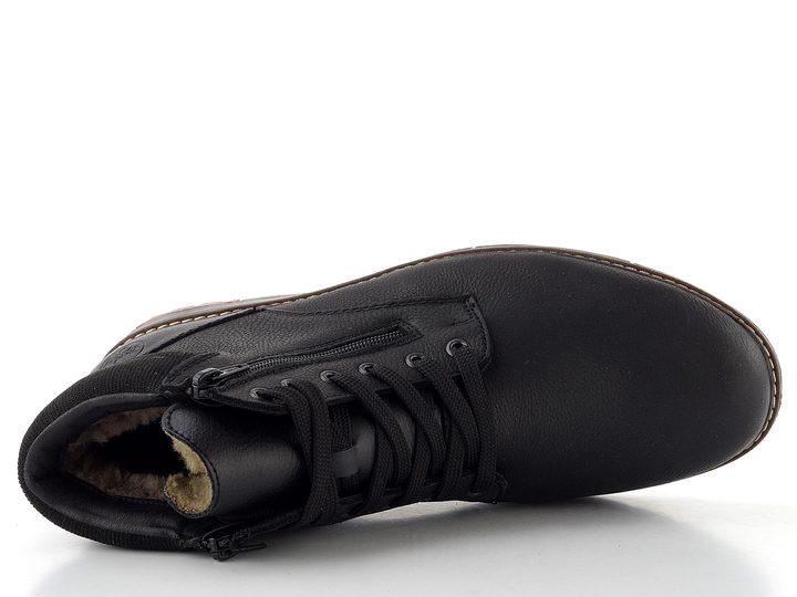 Rieker pánský kotník se zipem černý 10503-00