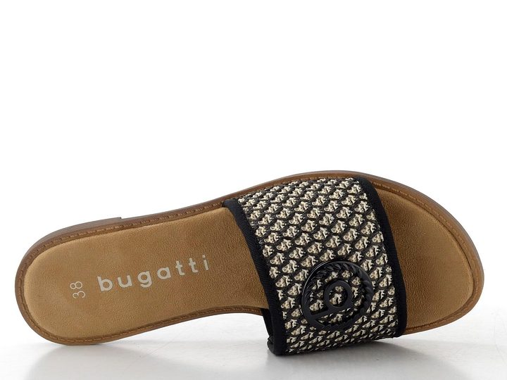 Bugatti dámské pantofle se vzorem black/offwhite 435-AI29A-6900