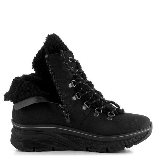 Rieker šněrovací kotník na platformě černý 48030-00