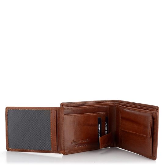Pánská luxusní peněženka koňaková hnědá LG-2111