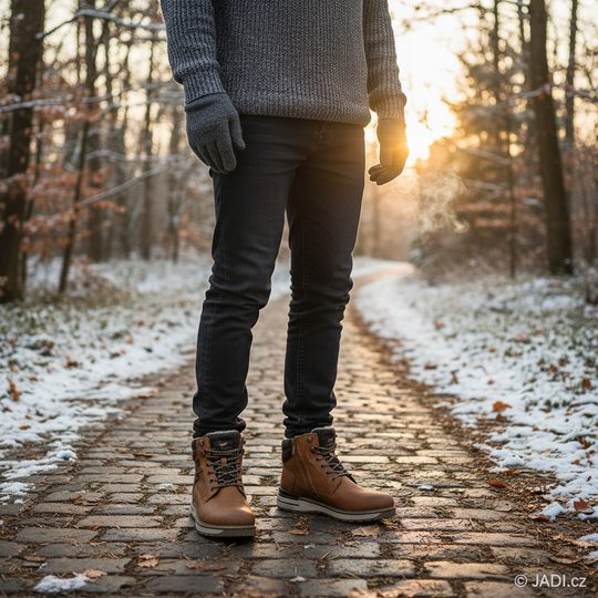 Mustang pánský šněrovací kotník cognac 15M0011001