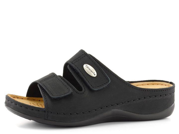 Tamaris fuzbetové pantofle černé 1-27510-20