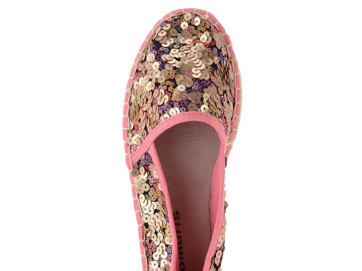 Tamaris Espadrilky s pajetkami růžové 1-24650-20