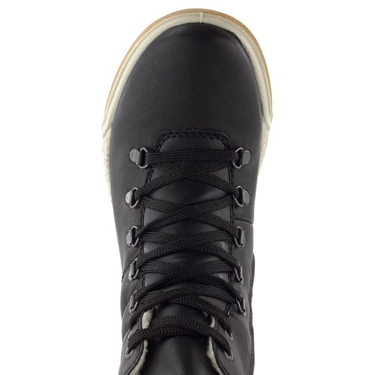 Rieker šnurovacia členková obuv s membránou na platforme čierna Y4739-00