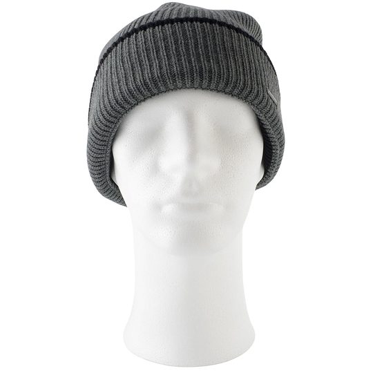 Bugatti oboustranná pánská pletená čepice černá/šedá 629313-960