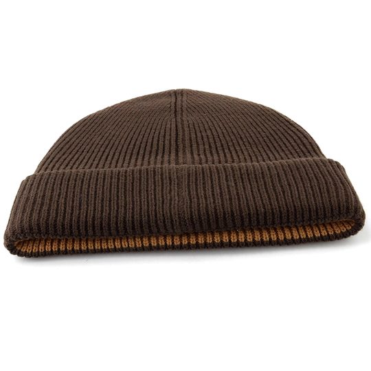 Bugatti oboustranná pánská pletená čepice tmavě hnědá/světle hnědá 629313-870