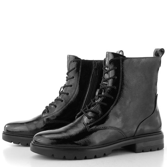 Ara šněrovací lakovaný kotník Cambridge schwarz 12-11260-11