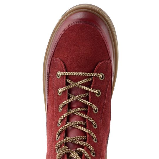 Remonte šněrovací kotník s membránou a gripy červený D0U78-35