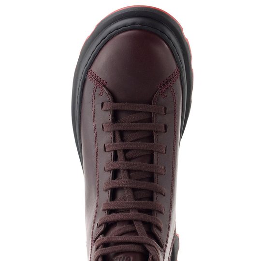 Camper kotník na hrubé podešvi Brutus burgundy K400816-003
