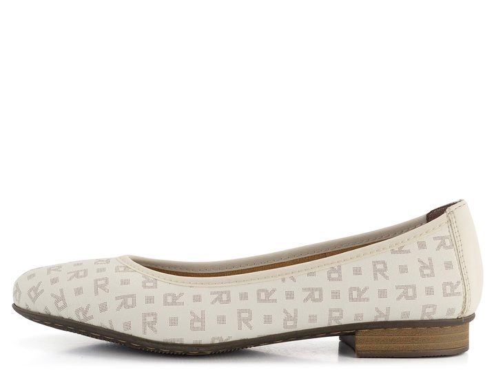 Rieker baleríny s potiskem béžové 51994-81