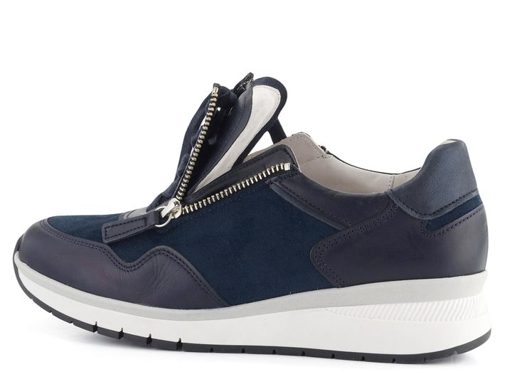 Gabor široké tenisky so zipsami tmavo modré 46.308.66