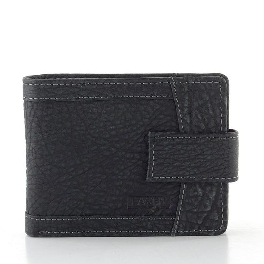 Pánská peněženka se zápinkou stínovaná černá V-05/W