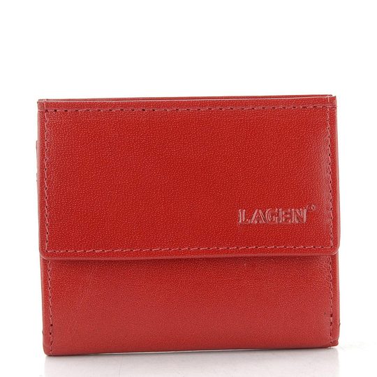 Lagen malá kožená peněženka červená E-1055