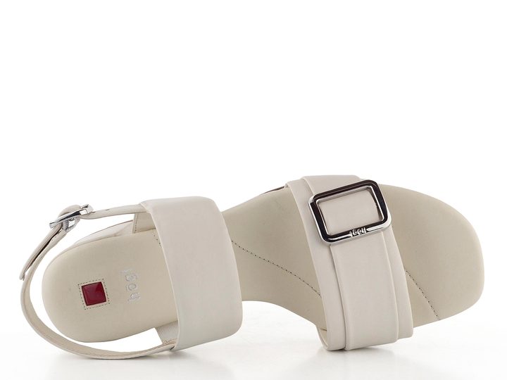 Högl luxusní sandály na podpatku Creme 9-102640