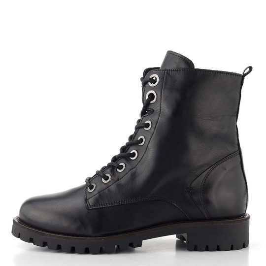 Creator šněrovací kotník se zipem Soft black IB 2576