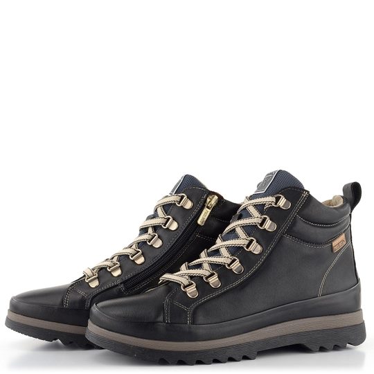 Pikolinos šnurovacia členková obuv Vigo Black W3W-8564