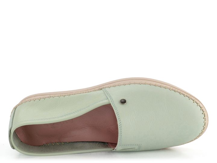 Looke kožené mokasíny Pascale Light Green L0599_20