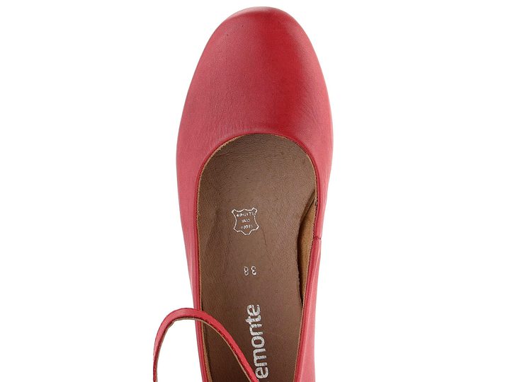Remonte červené baleríny s kotníkovým páskem D0K03-33