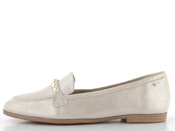 Tamaris kožené mokasíny Silver 1-24220-44