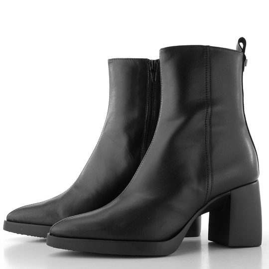 Wonders zipový kotník na podpatku negro L-1601
